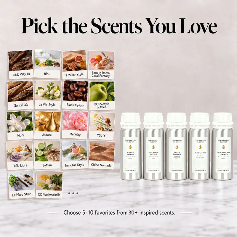 Make Your Own Perfume – Choose 5 Top-Selling Designer-Inspired Perfume Oils, 100ml Each | Free Shipping
