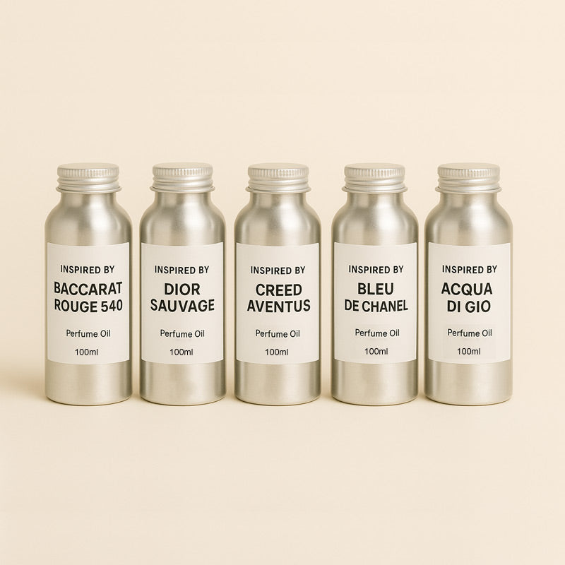 Get a bundle of 5 top-selling Designer-Inspired Perfume Oils