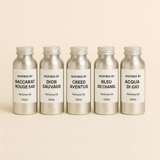 Get a bundle of 5 top-selling Designer-Inspired Perfume Oils