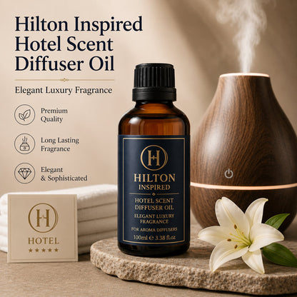 Hilton Inspired Hotel Scent Diffuser Oil – Elegant Luxury Fragrance