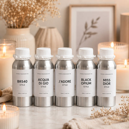 Premium Designer-Inspired Candle Fragrance Oil Set – 5 or 10 × 100ml | Free Shipping