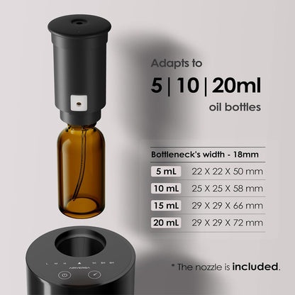 Luxury Scent Diffuser Starter Kit – Wateless Diffuser + 6 Fragrance Oils