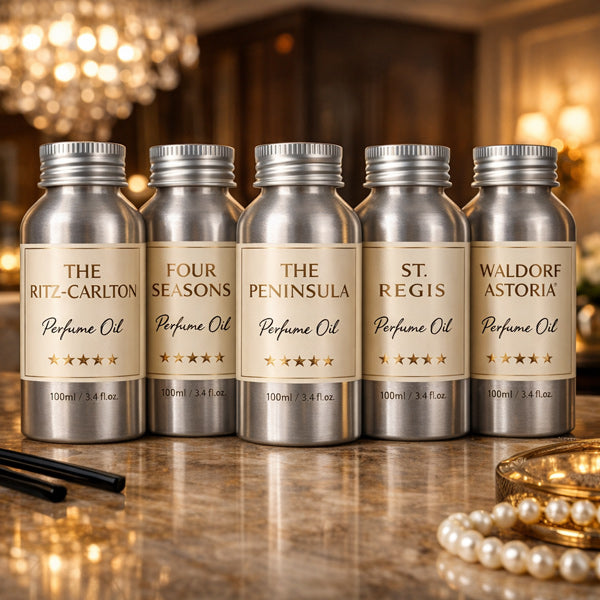Signature Five Star Hotel Fragrance Oil Set - 5 x 100ml Long-Lasting Premium Scent Collection