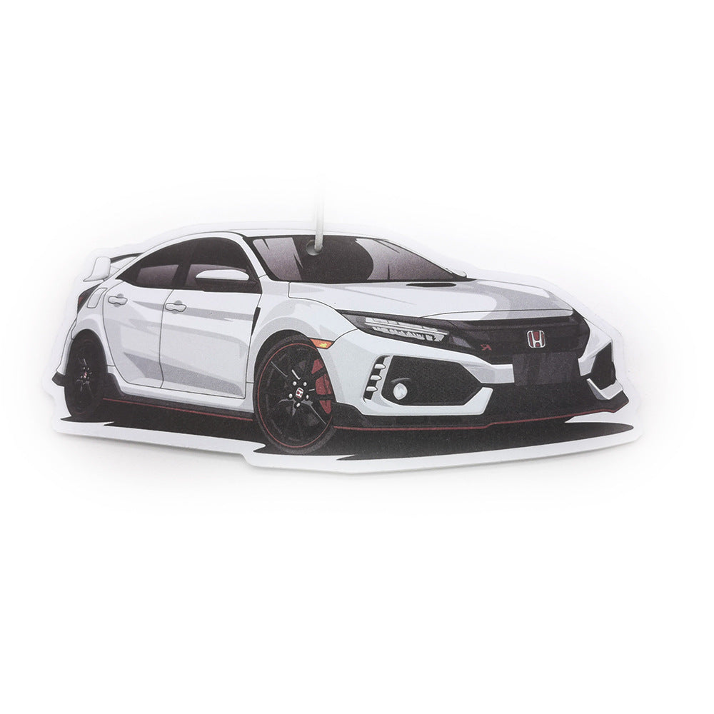 JDM Style Car Mirror Air Freshener - Dual Use Scented Hanging Card (1-2 Month Fragrance)