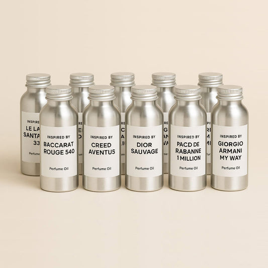 Get a bundle of 10 top-selling Designer-Inspired Perfume Oils