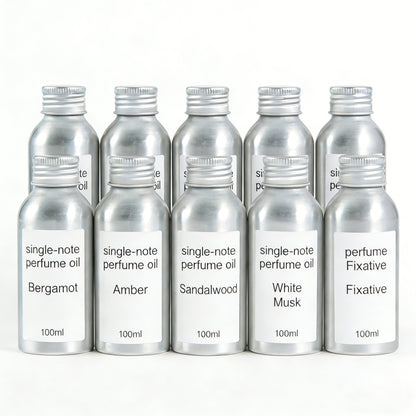 DIY Perfume Making Kit – 9 Single Note Perfume Oils + Fixative Oil (100ml Each) | Create Your Own Fragrance | Free Shipping