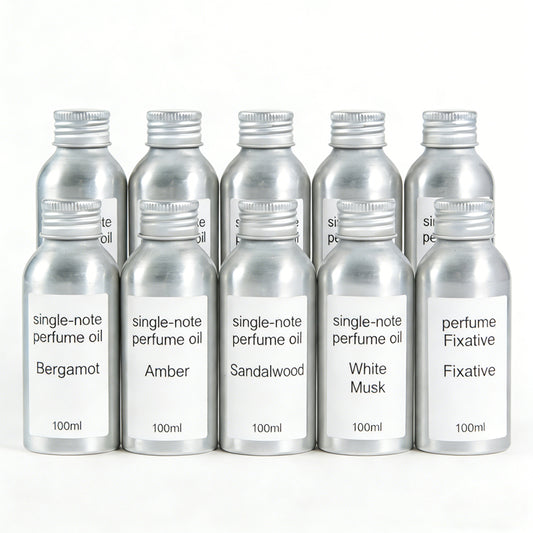 DIY Perfume Making Kit – 9 Single Note Perfume Oils + Fixative Oil (100ml Each) | Create Your Own Fragrance | Free Shipping