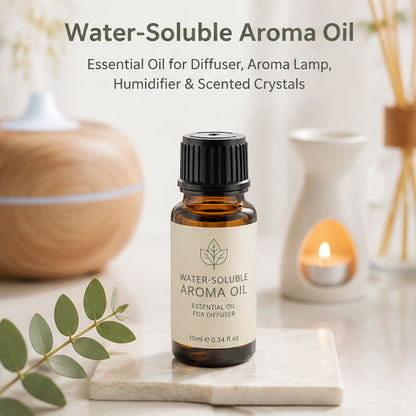Water-Soluble Aroma Oil – 10ml | Essential Oil for Diffuser, Aroma Lamp, Humidifier & Scented Crystals | 68 Fragrances Available